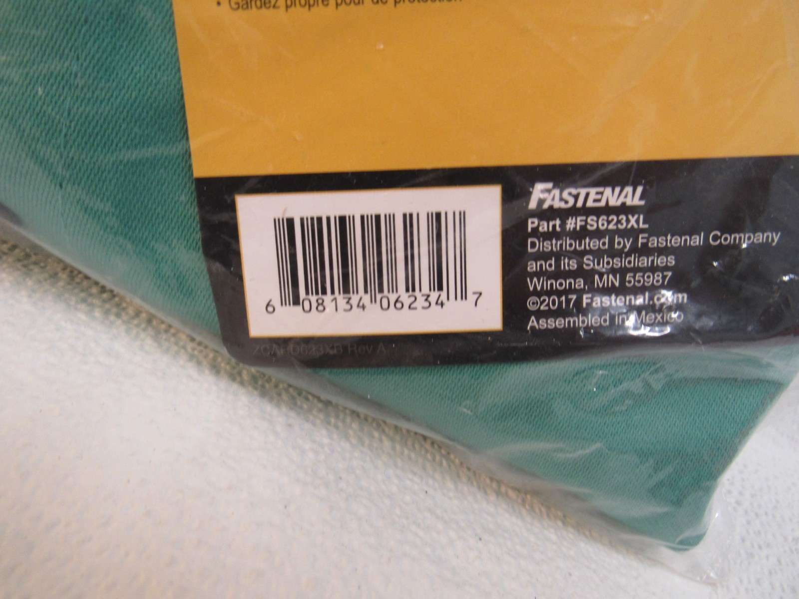 FASTENAL BLACKSTONE Premium 30″ Flame Resistant Cotton Welding Jacket Size XL