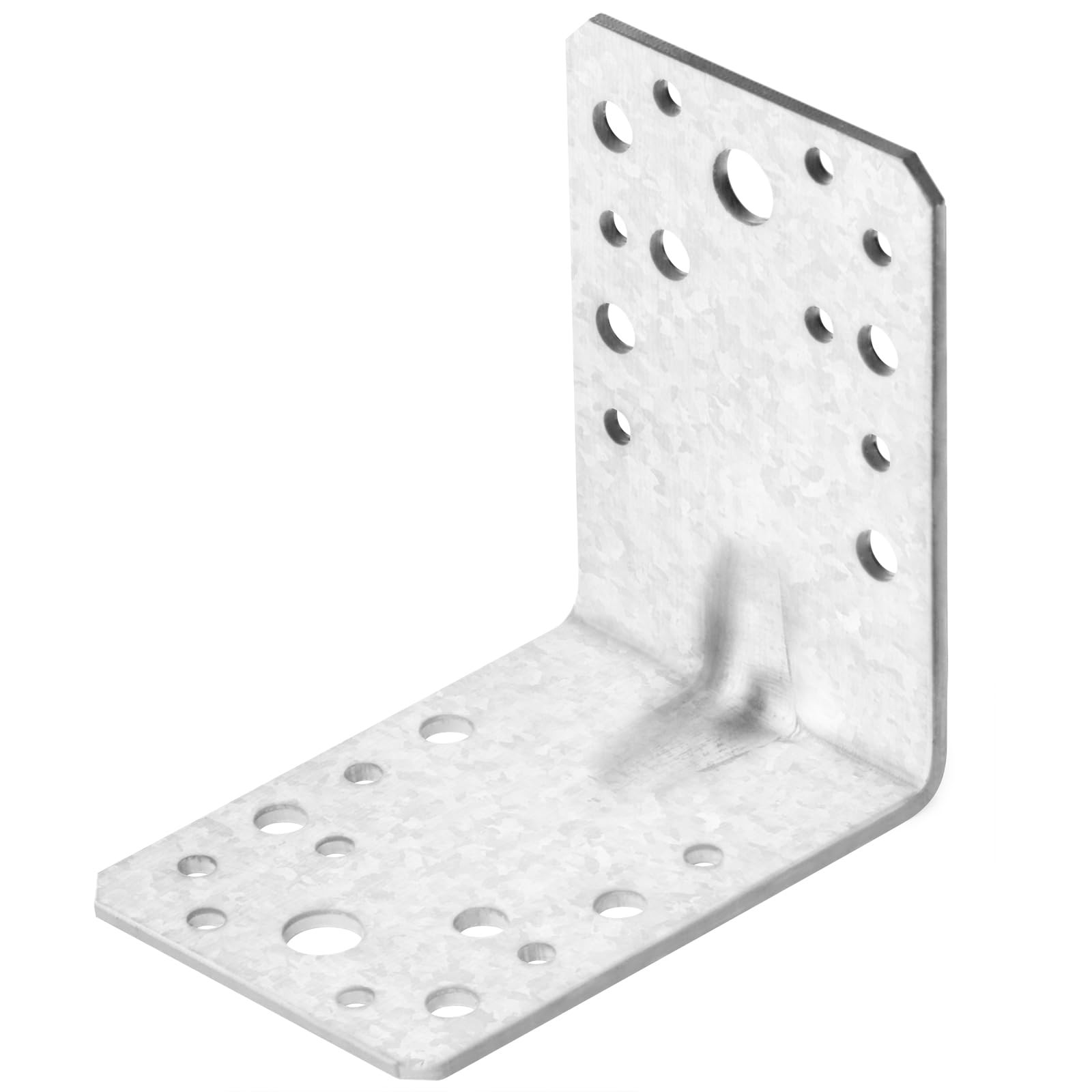 50 Pack Galvanized Steel L Angle Bracket Corner Brace, 3-5/8″ x 2-1/2″