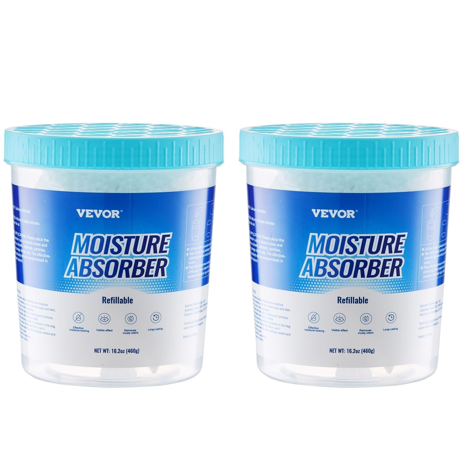 Moisture Absorber Bucket, 2 Packs 16.2 Oz Hi-Capacity Moisture Absorber Bucket