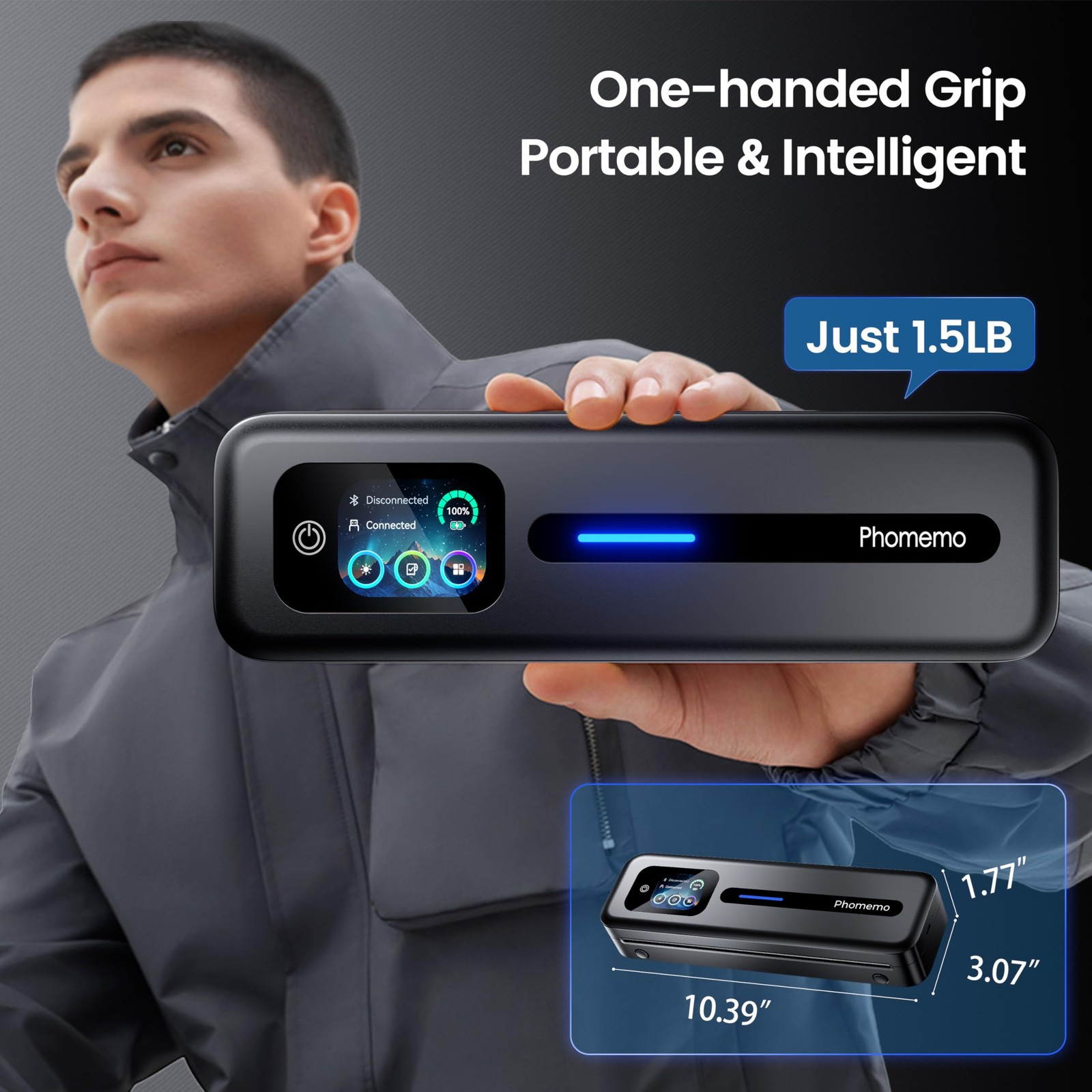 Phomemo Upgraded Portable Printer Touchscreen M832D Bluetooth Wireless Thermal
