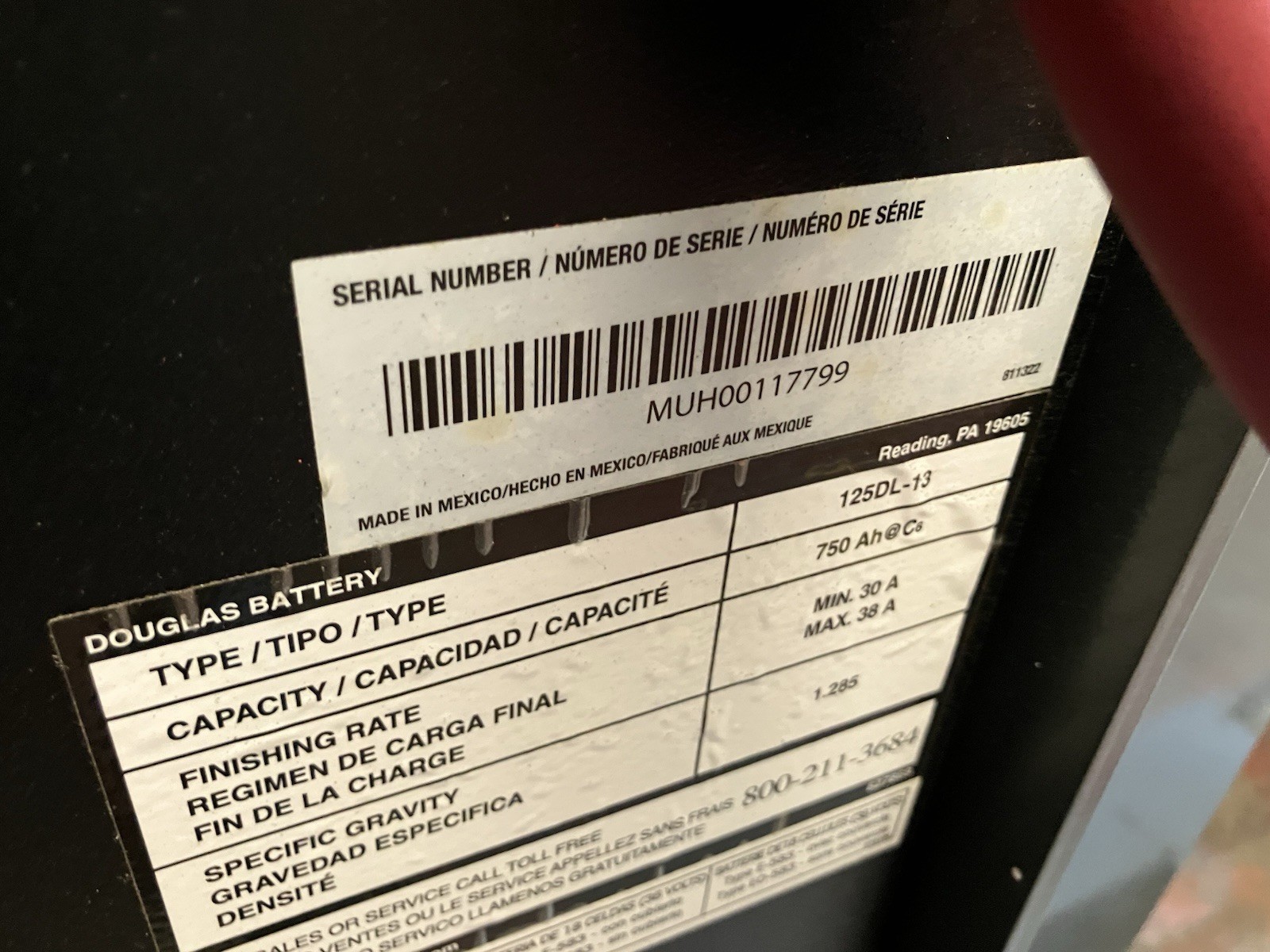 2021 Toyota 4500 LB Reach Forklift 192 Max Lift Model 8BRU23 680 Hours