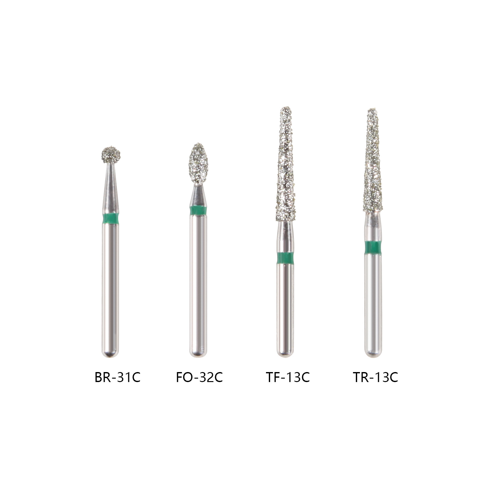 42Type Dental Diamond Burs FG Drill for High Speed Handpiece 1.6mm Coarse/Fine