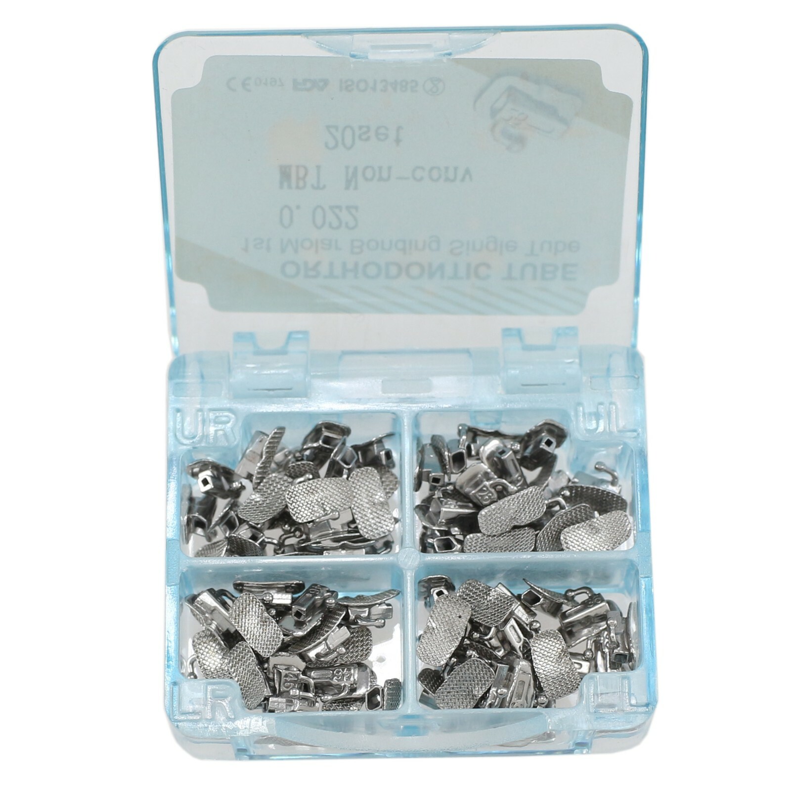 80PCS Dental Orthodontic Buccal Tube 1st Molar MBT 022 Bondable Non-conv Single