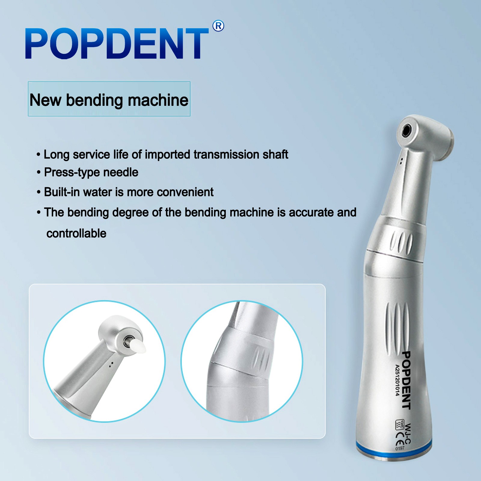 NSK Style Dental Inner Water Contra Angle /4H Air Motor Low Speed Handpiece WY4