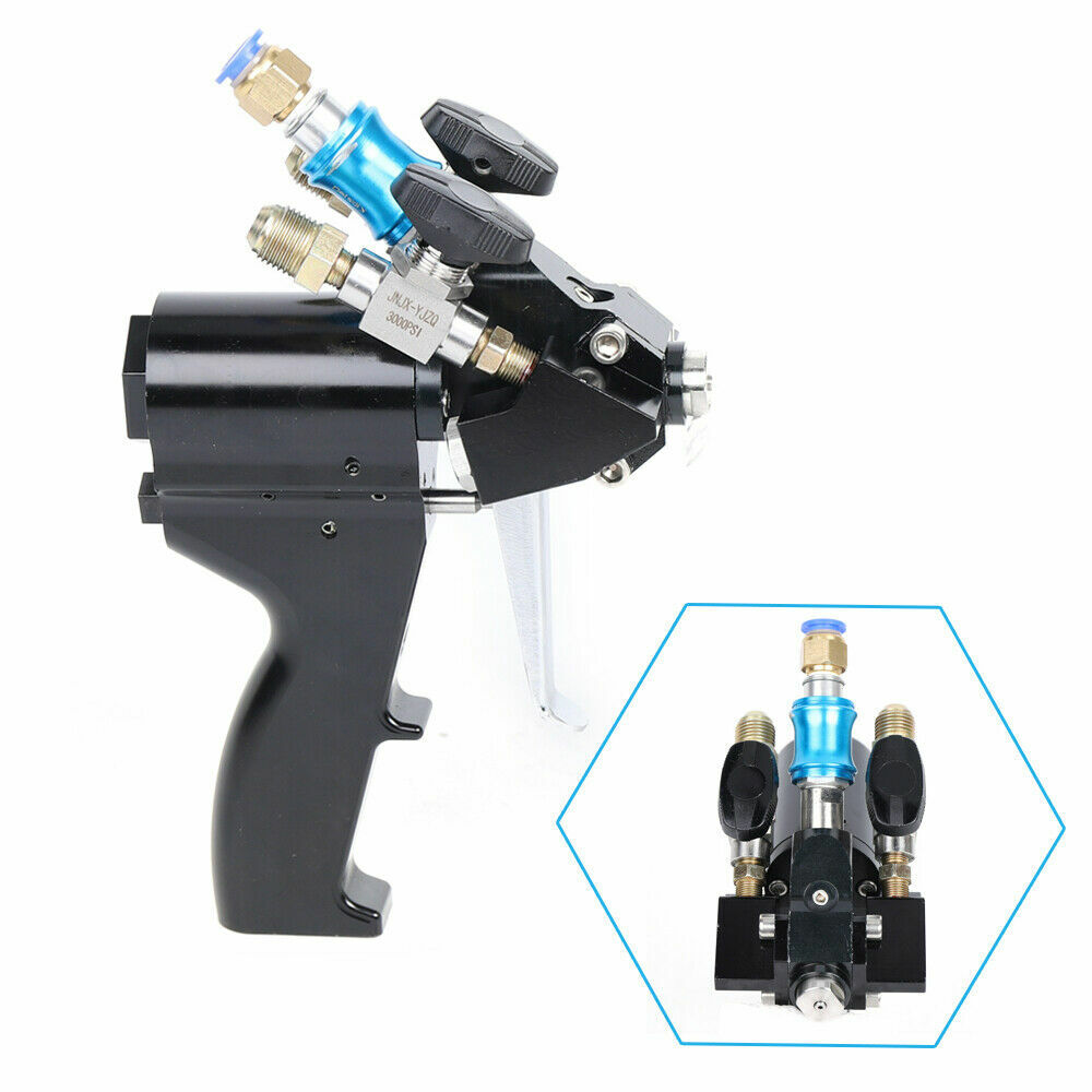 P2 PU Foam Spray Gun Polyurethane Air Purge Spray Gun Self-cleaning Black US