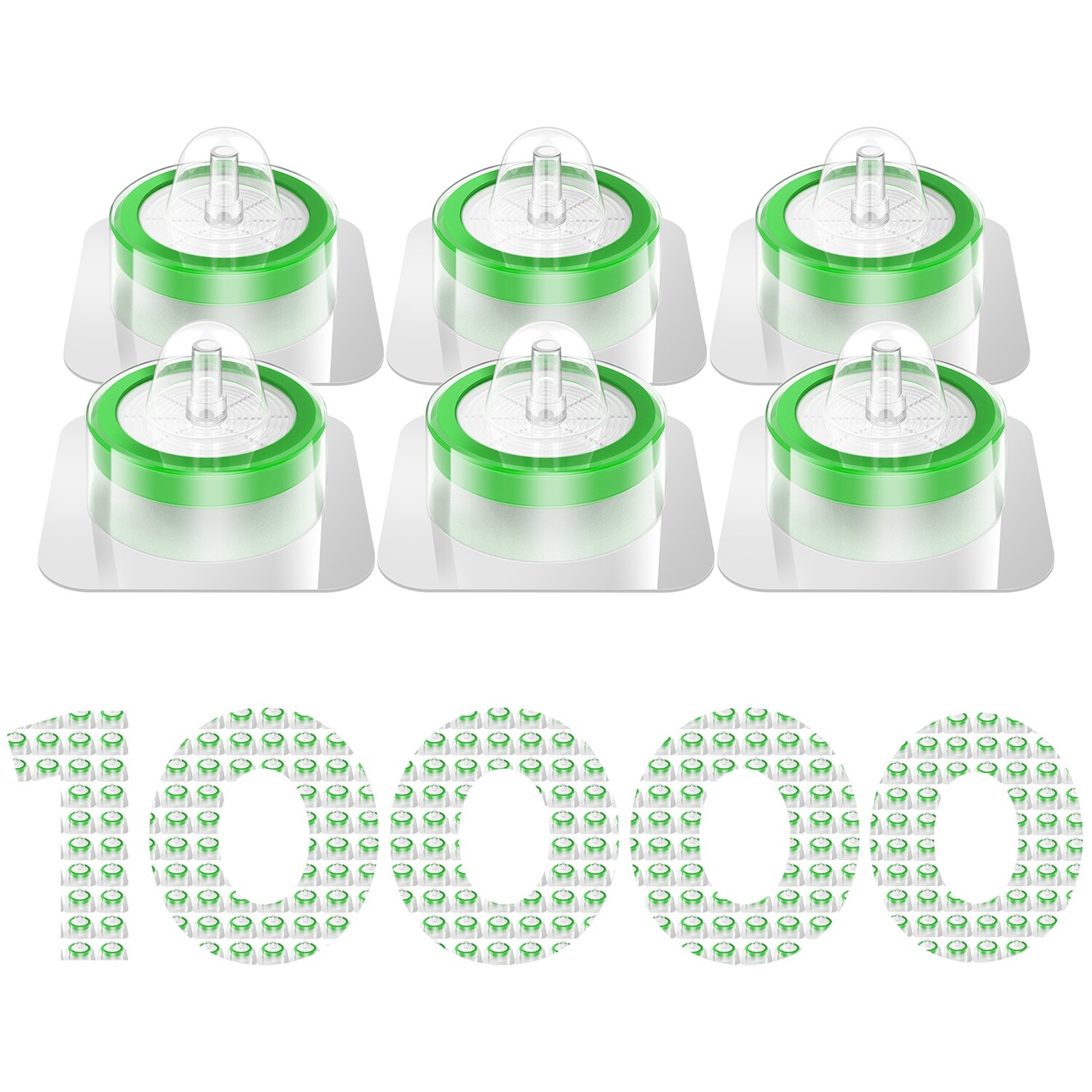 STERILE 33mm PES Hydrophilic Syringe Filter (0.22 um Pore Size, 10-10000 pieces)