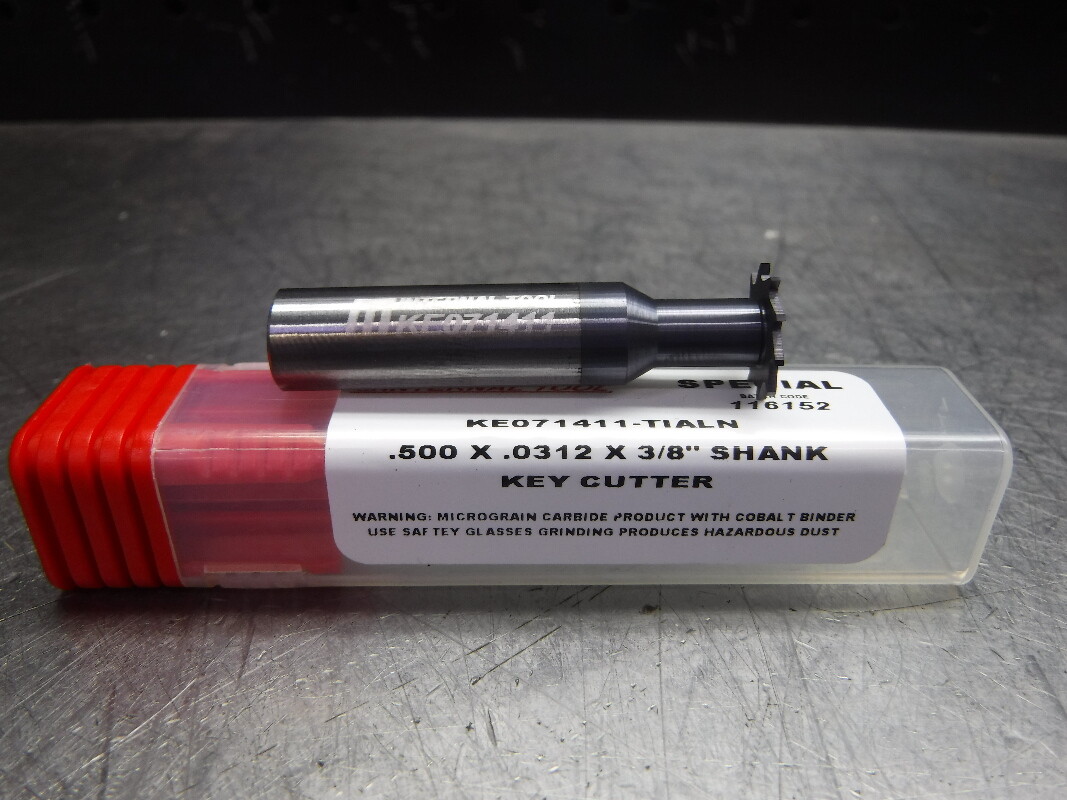 Internal Tool .500″ x .0312″ Carbide Key Cutter KE071411-TIALN (LOC1009A)