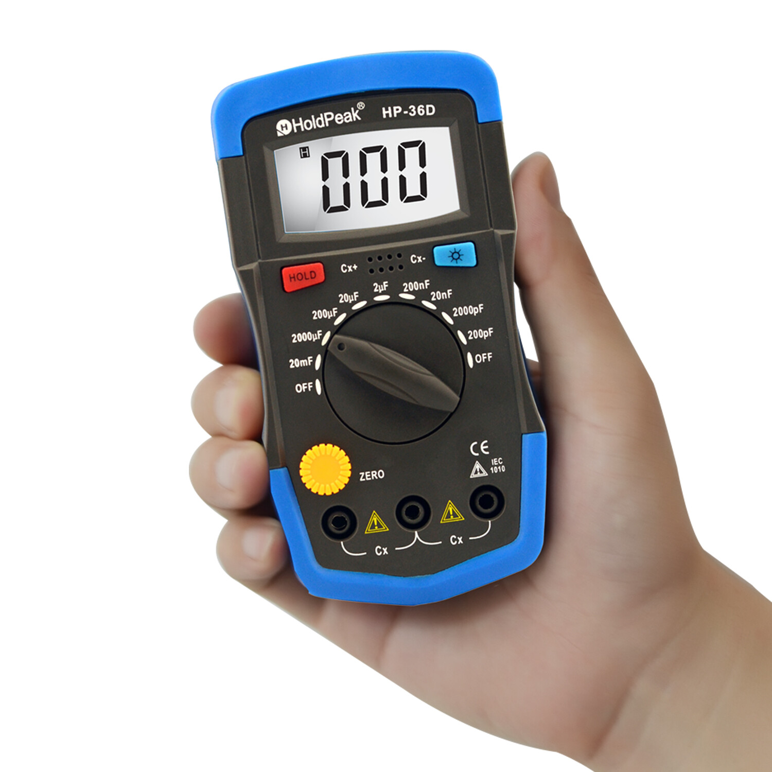 Digital Capacitor Tester Handheld Multimeter LCD Capacitance Meter 200pF-20mF US