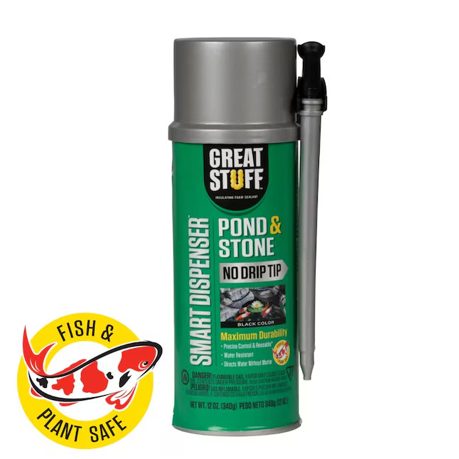 GREAT STUFF 99112849 Smart Dispenser Pond & Stone, 12 oz, Black