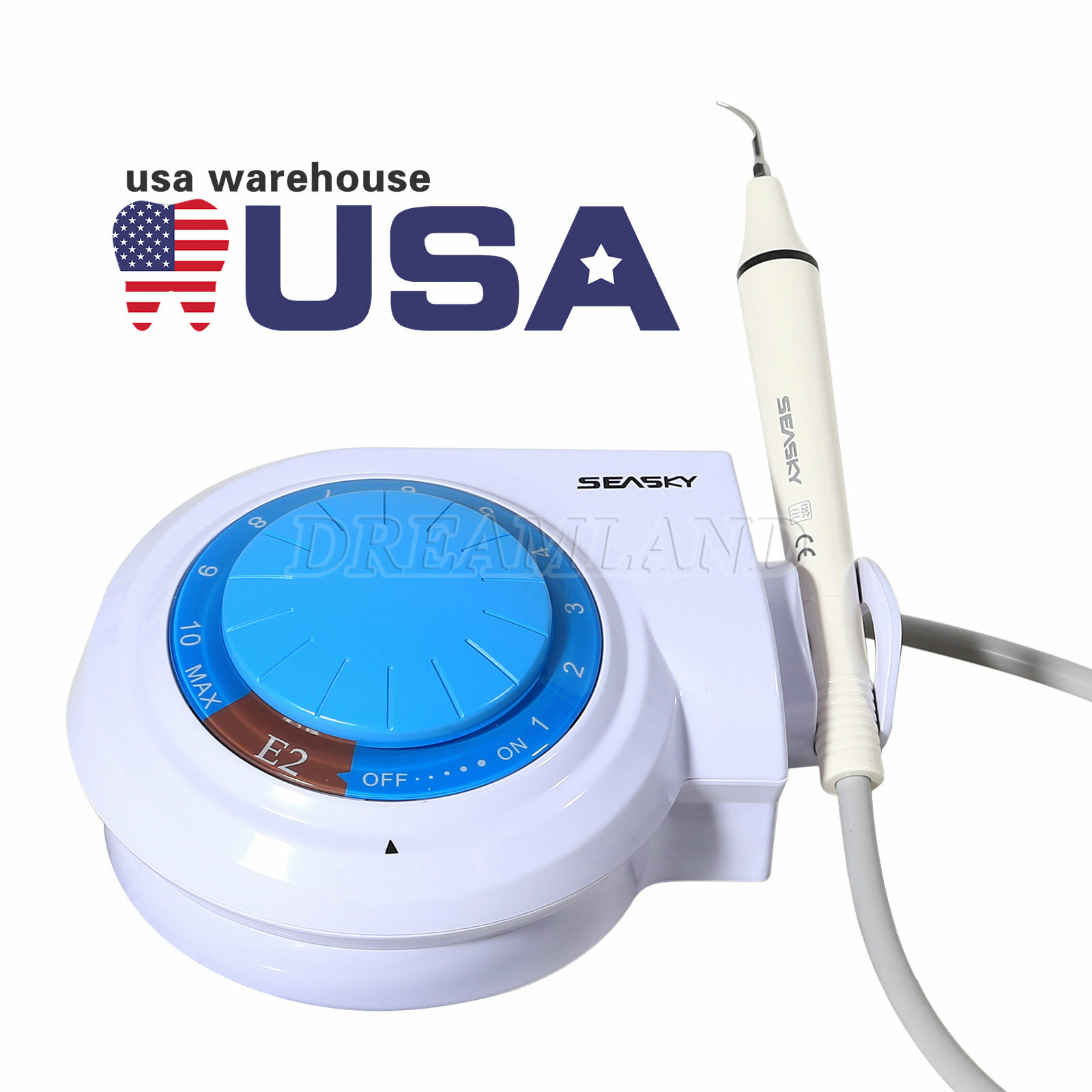 For Cavitron Dental Ultrasonic Piezo Scaler w/ Handpiece 5*Tips fits EMS SKYSEA