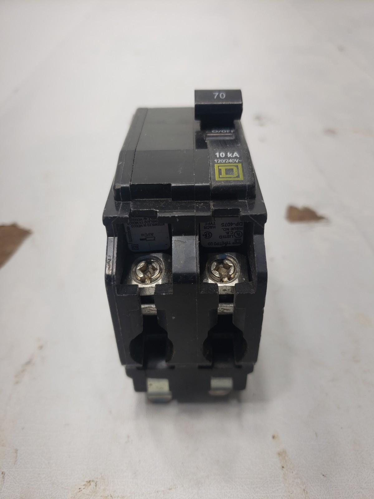 Square D QO270 2 Pole 70Amp 120/240V Plug in Circuit Breaker Untested
