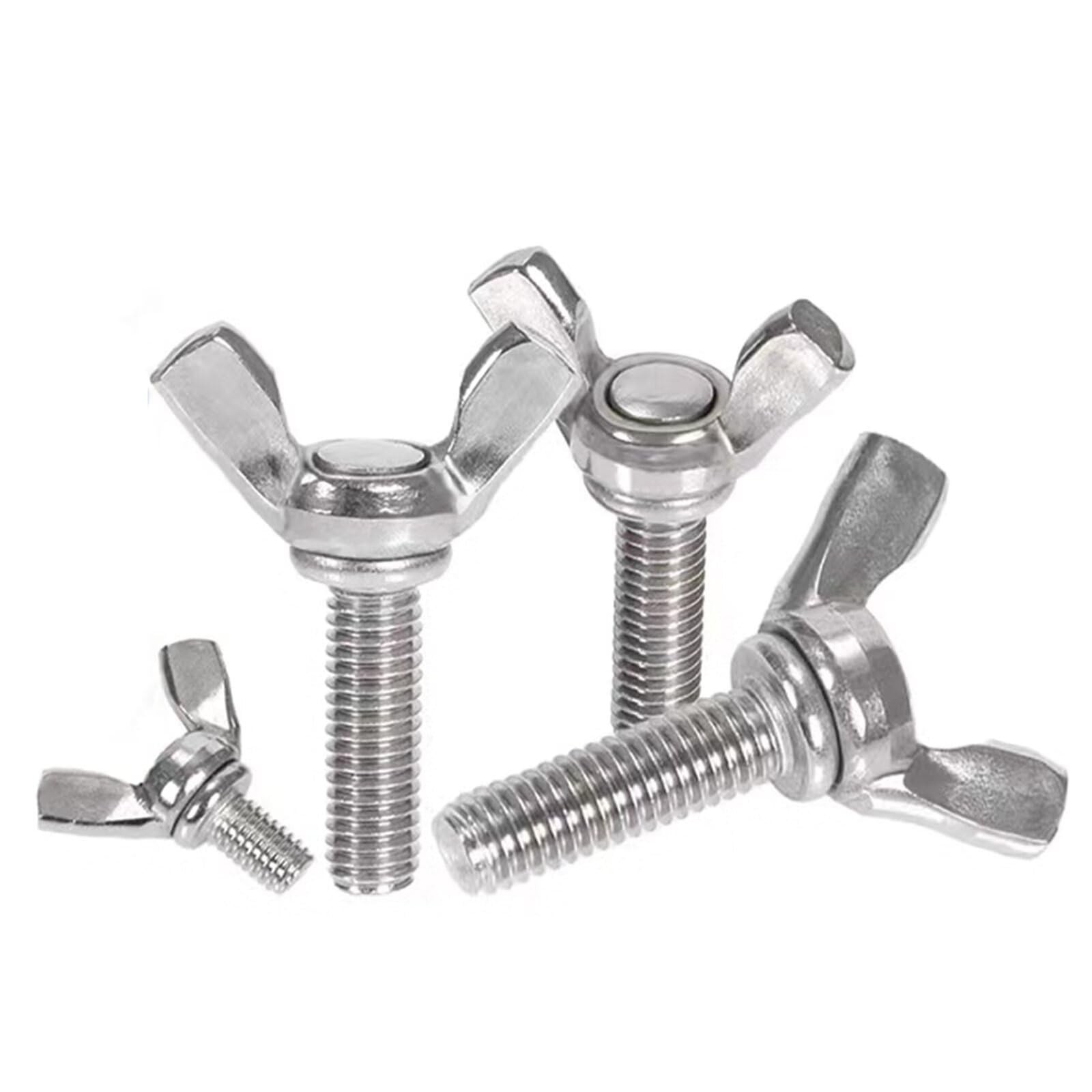 M10-1.5 x 20mm 304 Stainless Steel Wing Butterfly Screws Bolts,Wing Bolt,Mach…