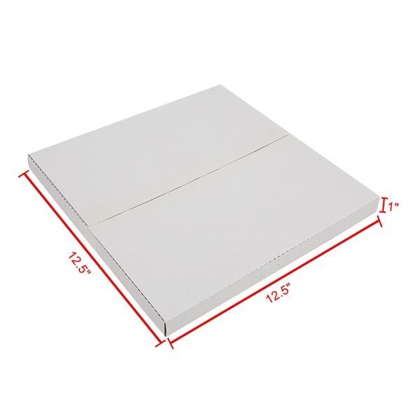 100 Pack Vinyl Record Shipping Boxes LP Mailers 12.5×12.5×1 Inch Album Paper Box