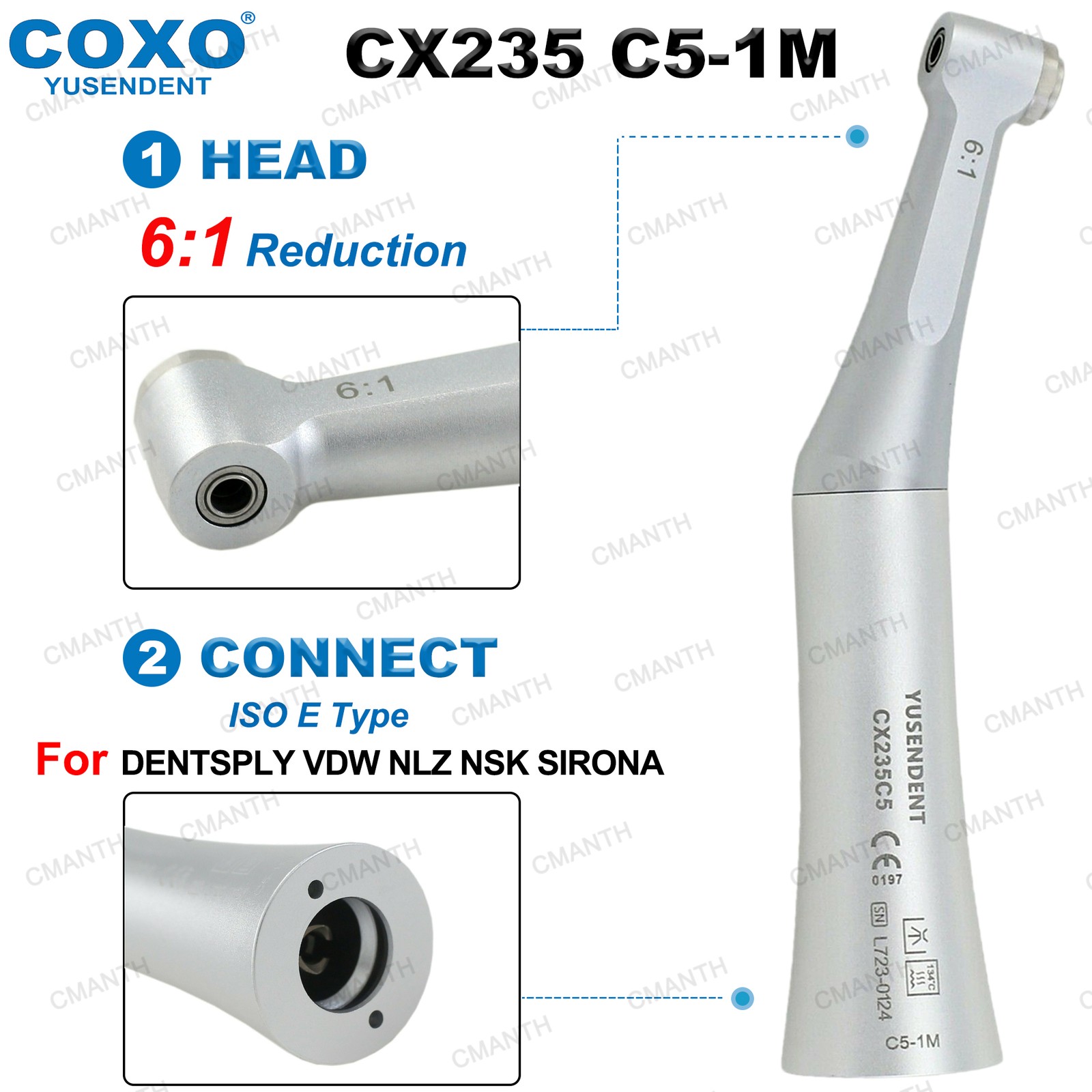 COXO Dental M4 Endo Handpiece 6:1 10:1Low Speed Contra Angle Endodontic KaVo NSK