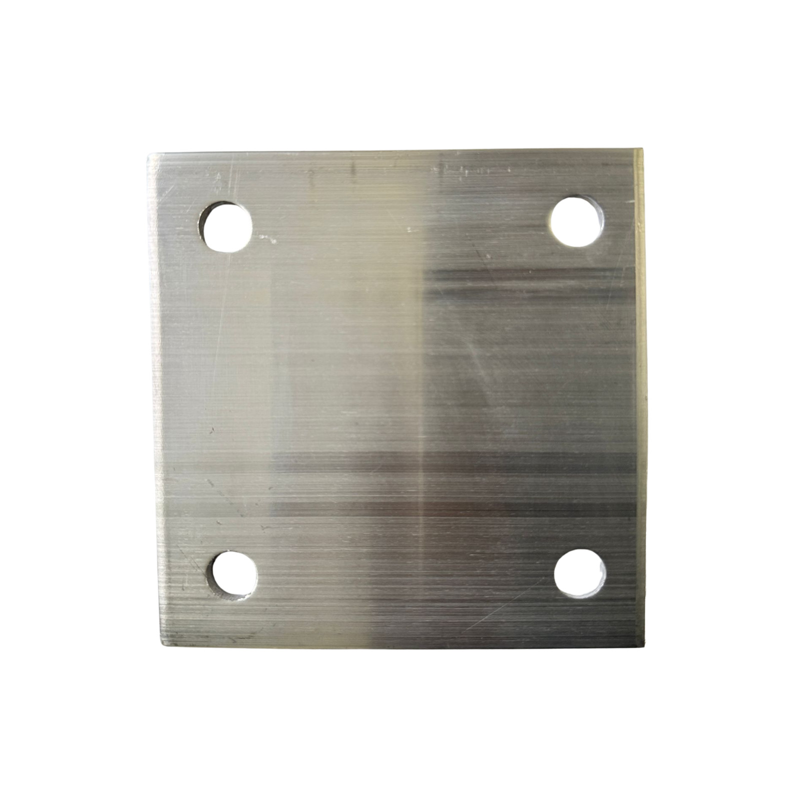 F&L 6061 T6 Aluninum Base Plate – Square Weldable Metal Base Plate with (4) .5″
