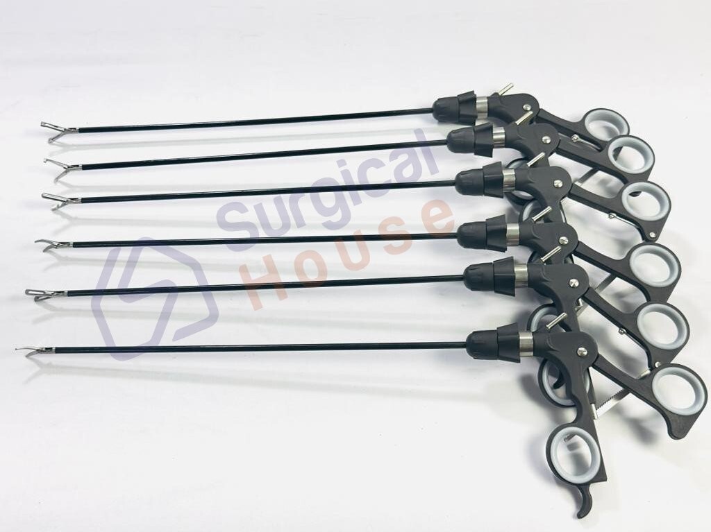 Laparoscopy GrasperSet Of 6 Laparoscopic Surgical Instruments 5mmx330mm New Set.