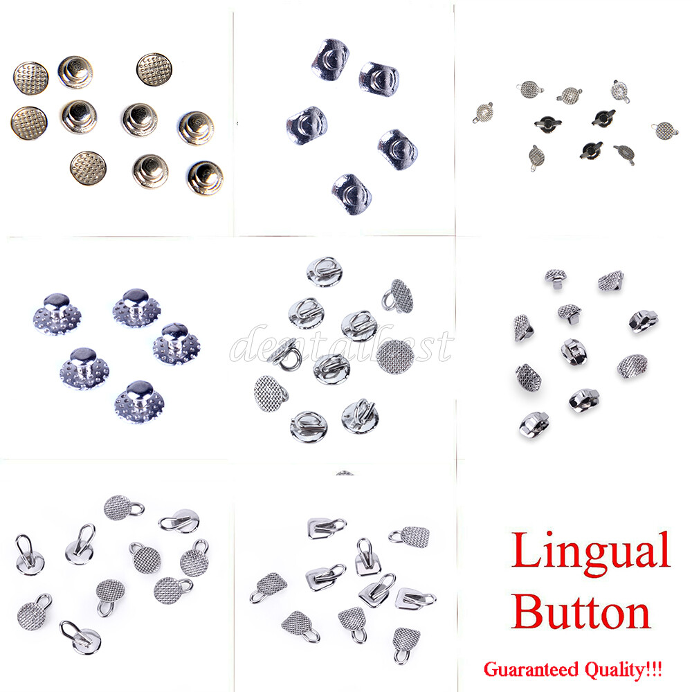 AZDENT Dental Orthodontic Lingual Buttons Bondable Round monoblock 10pcs/bag