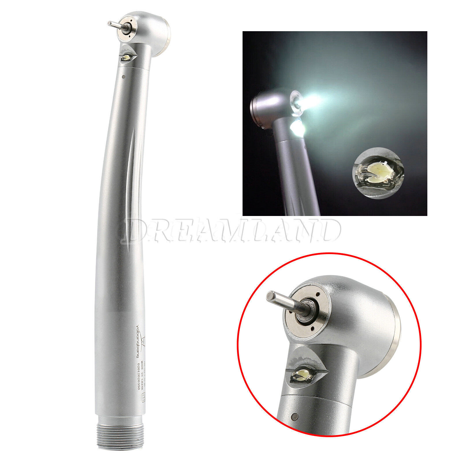 Yababangbang Dental LED Fiber Optic E-generator Handpiece High Speed Turbine B/M