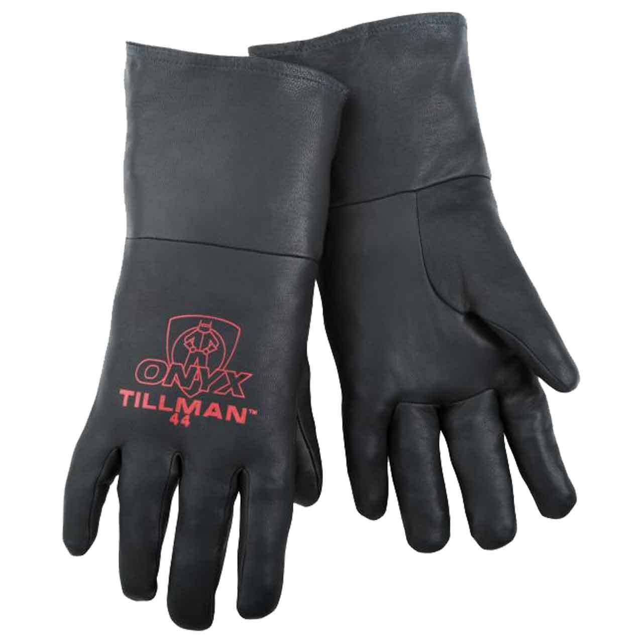 Tillman 44 ONYX 100% Top Grain Black Kidskin TIG Welding Gloves Medium
