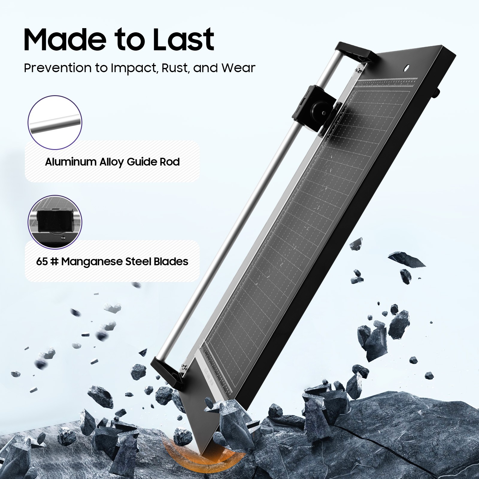 24 Inch/61cm Manual Precision Rotary Paper Trimmer Sharp Photo Paper Cutter