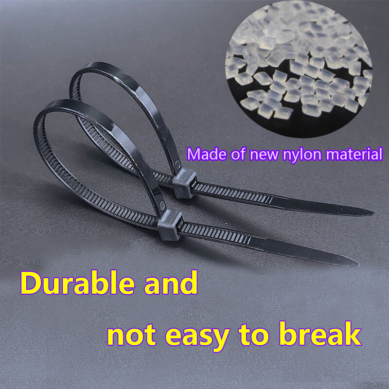Strong Self Locking Nylon Cable Ties Various Size Color 4×150-300mm 2.7mm Width