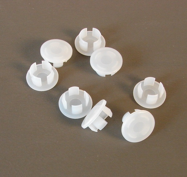 8 Pack Plastic 1/2″ Hole Plugs – Off White HPW500