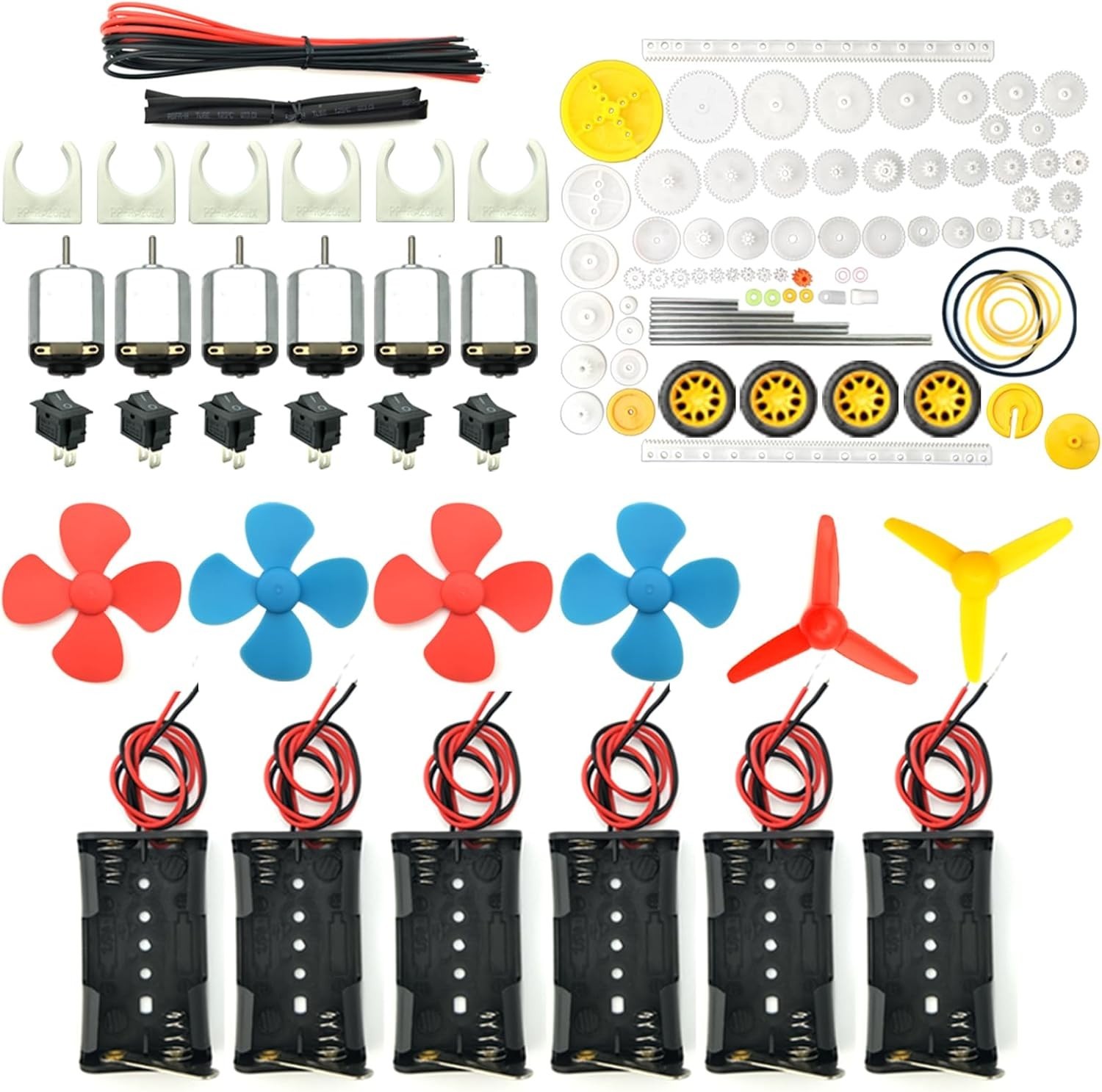 24000 RPM Mini Electric DC Motor Set with 84 Gears for Hands-On Learning Fun