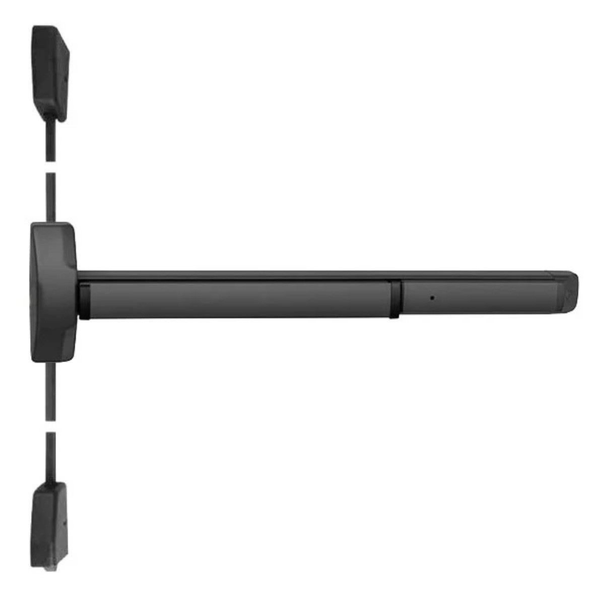 Accentra 6170FED Fire Rated Surface Vertical Rod Exit Device 36″x84″ Satin Black