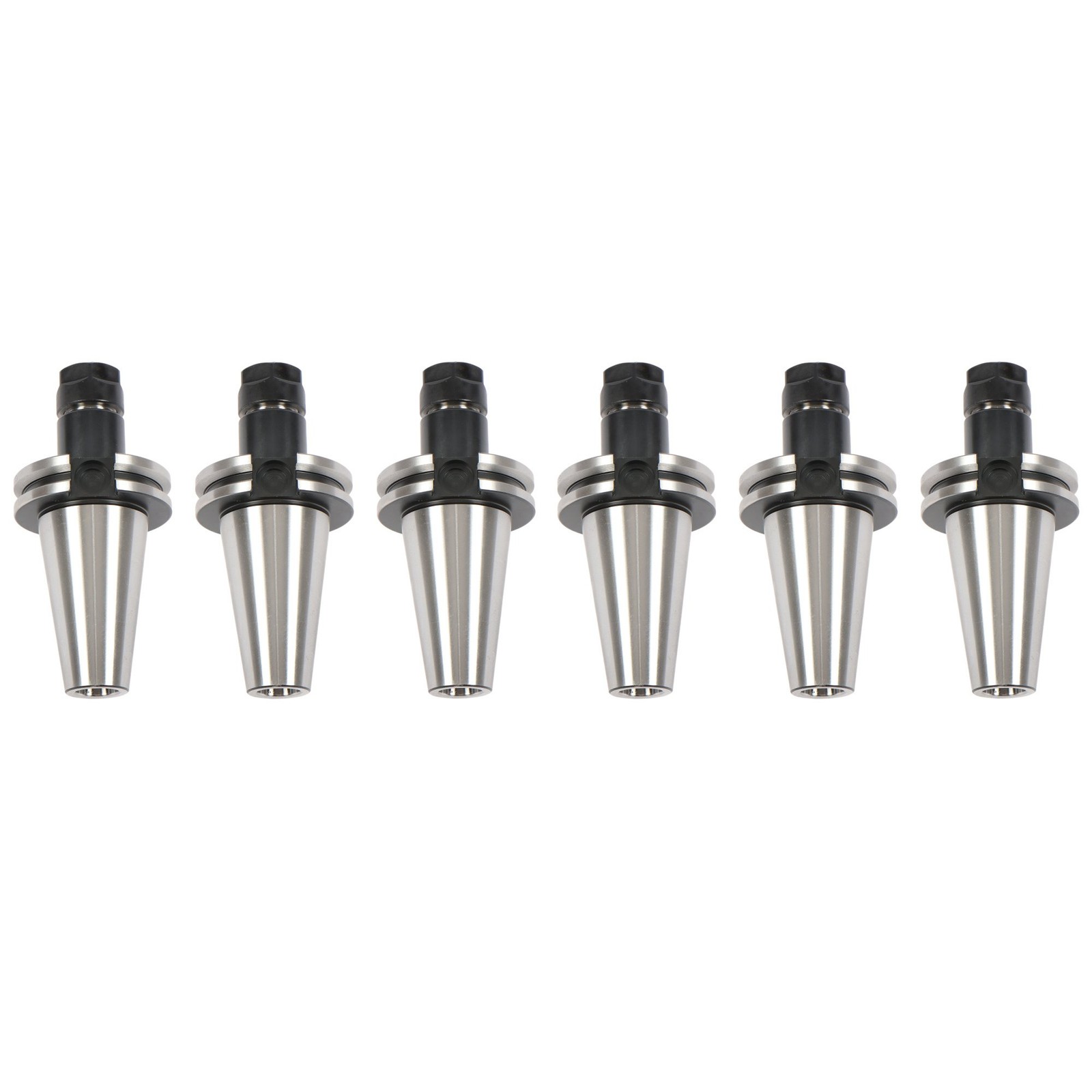 6 × CAT40 ER16 Collet Chuck Set 2.76″ G2.5 25000 RPM