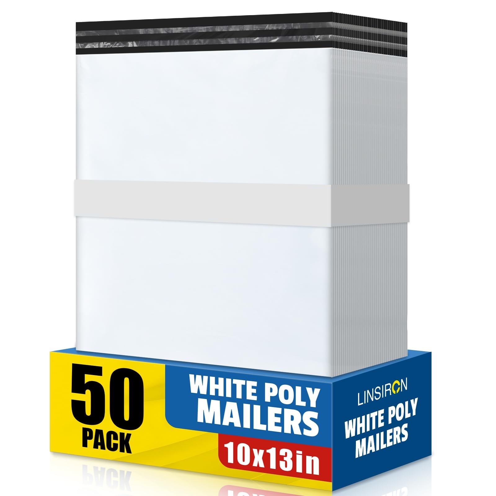 Poly Mailers 10×13 Inch 50 Pcs, Large Shipping Bags for Clothing, Waterproof …