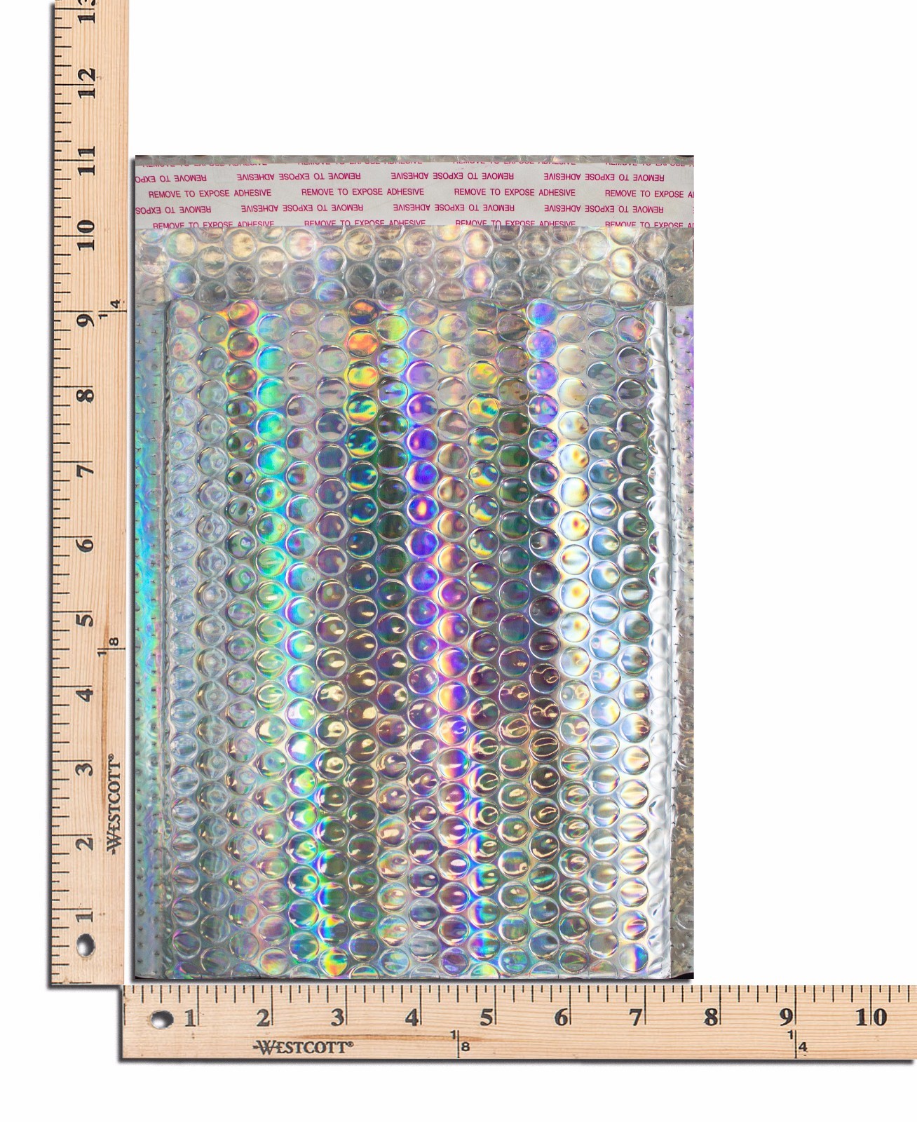 10 to 100 Pack -6×10 Holographic METALLIC BUBBLE MAILER, Self Sealing Envelope