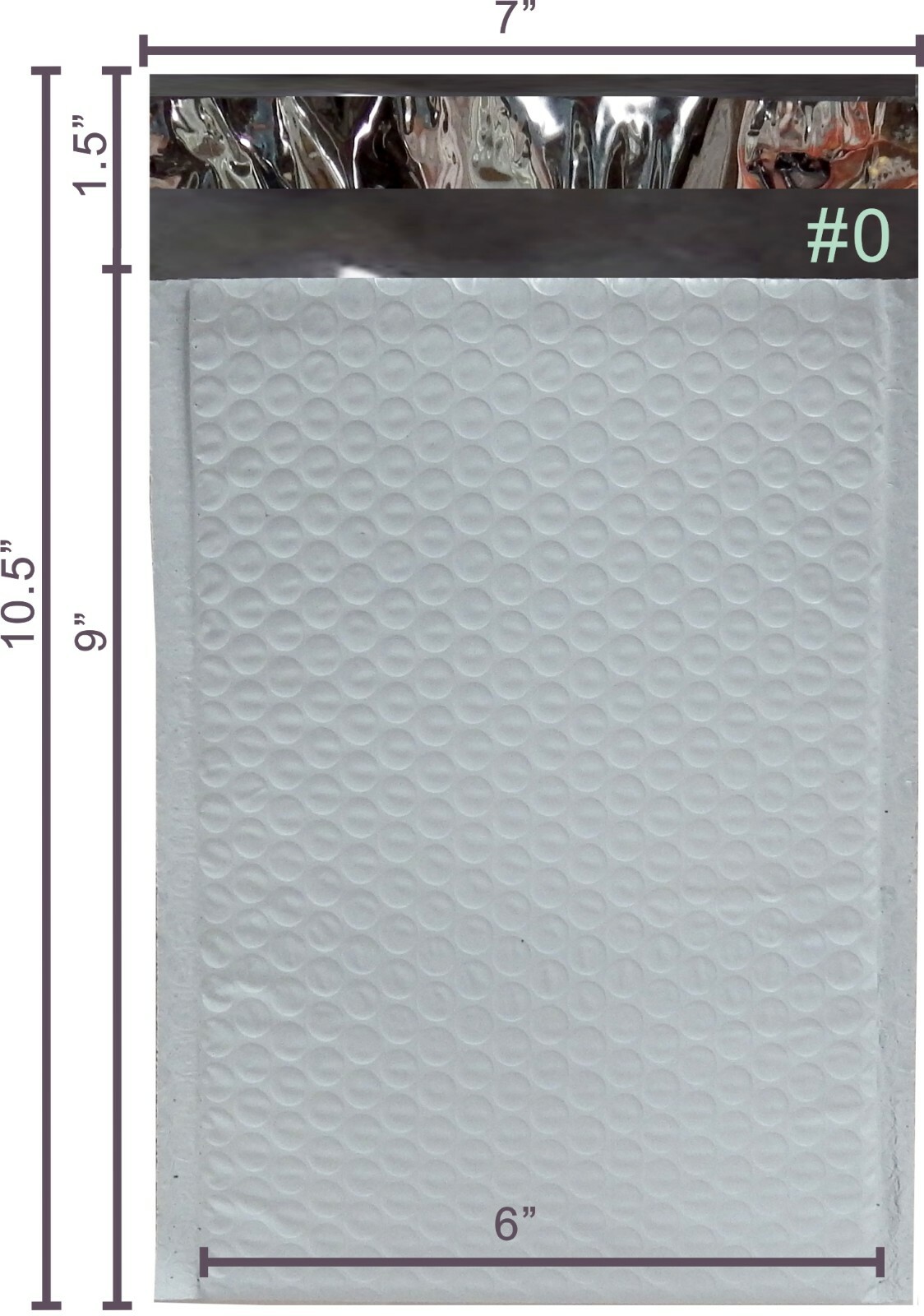 Fantasybuy® 1000 #0 Poly Bubble Padded Envelopes Mailers 6 X 9 1000PM0