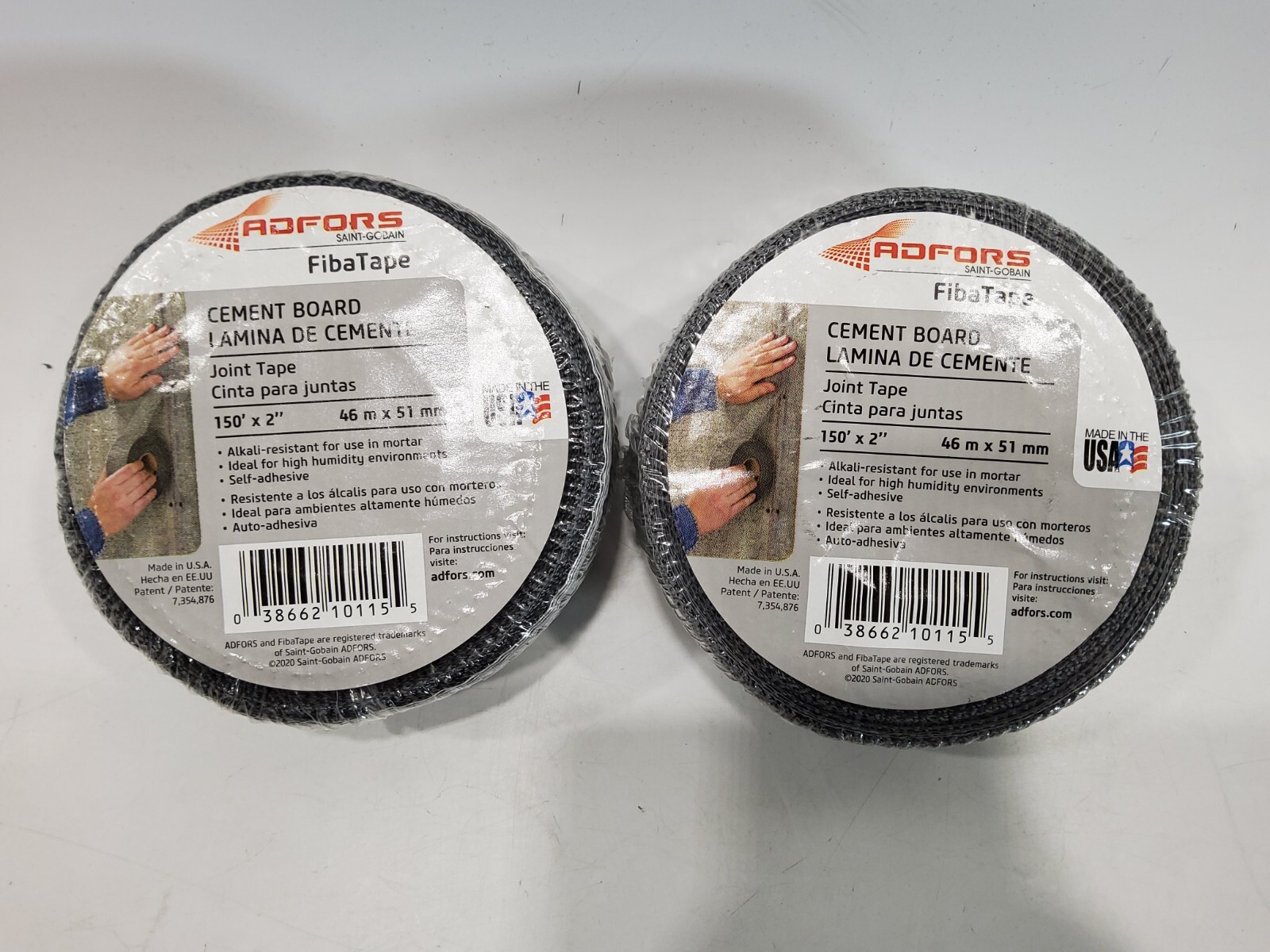 Adfors FDW8691-U Self Adhesive Cement Board Joint Tape Gray 2″ x 150ft LOT of 2