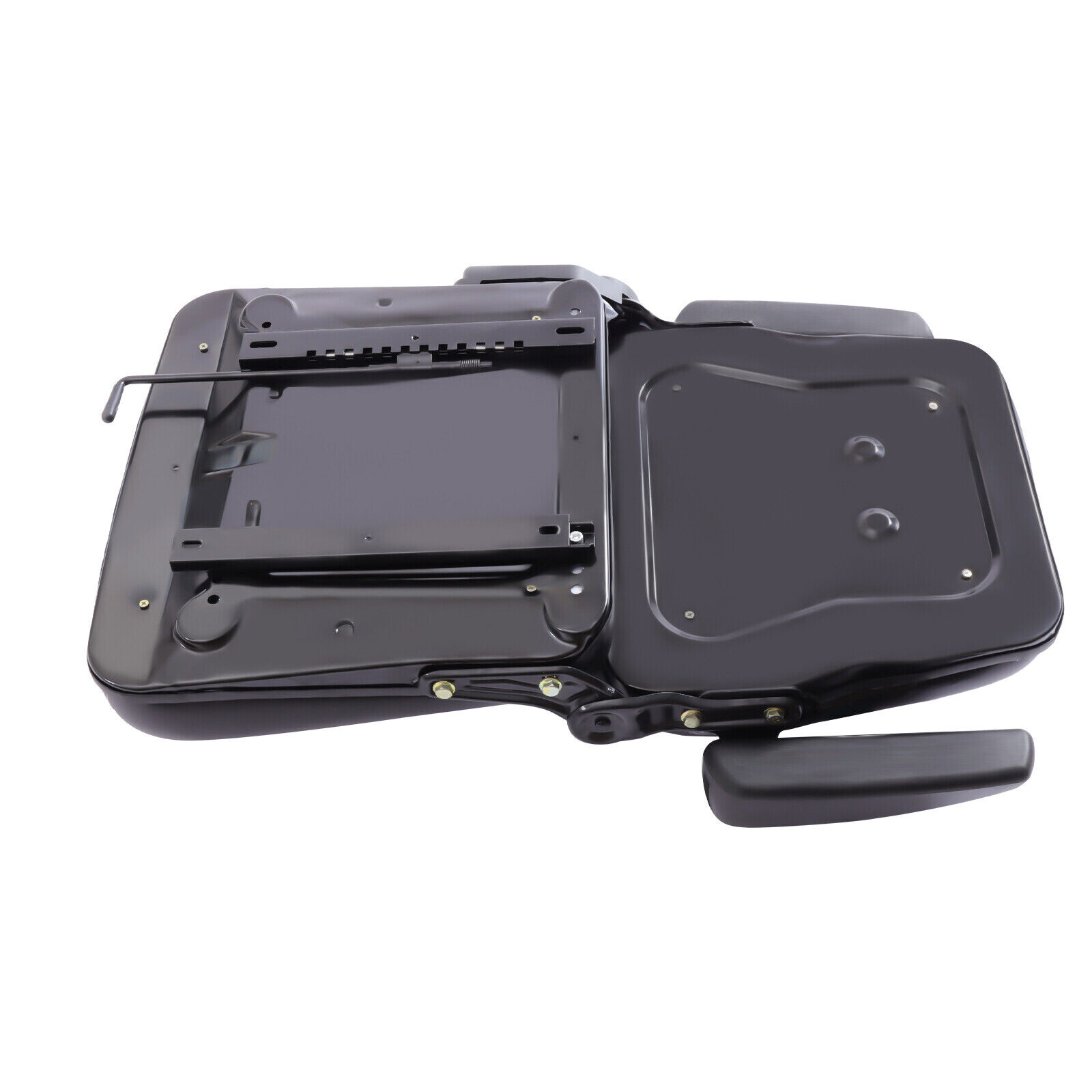Universal Tractor Seat w/Slide Tracks Black for Kubota Bobcat John Deere Ford