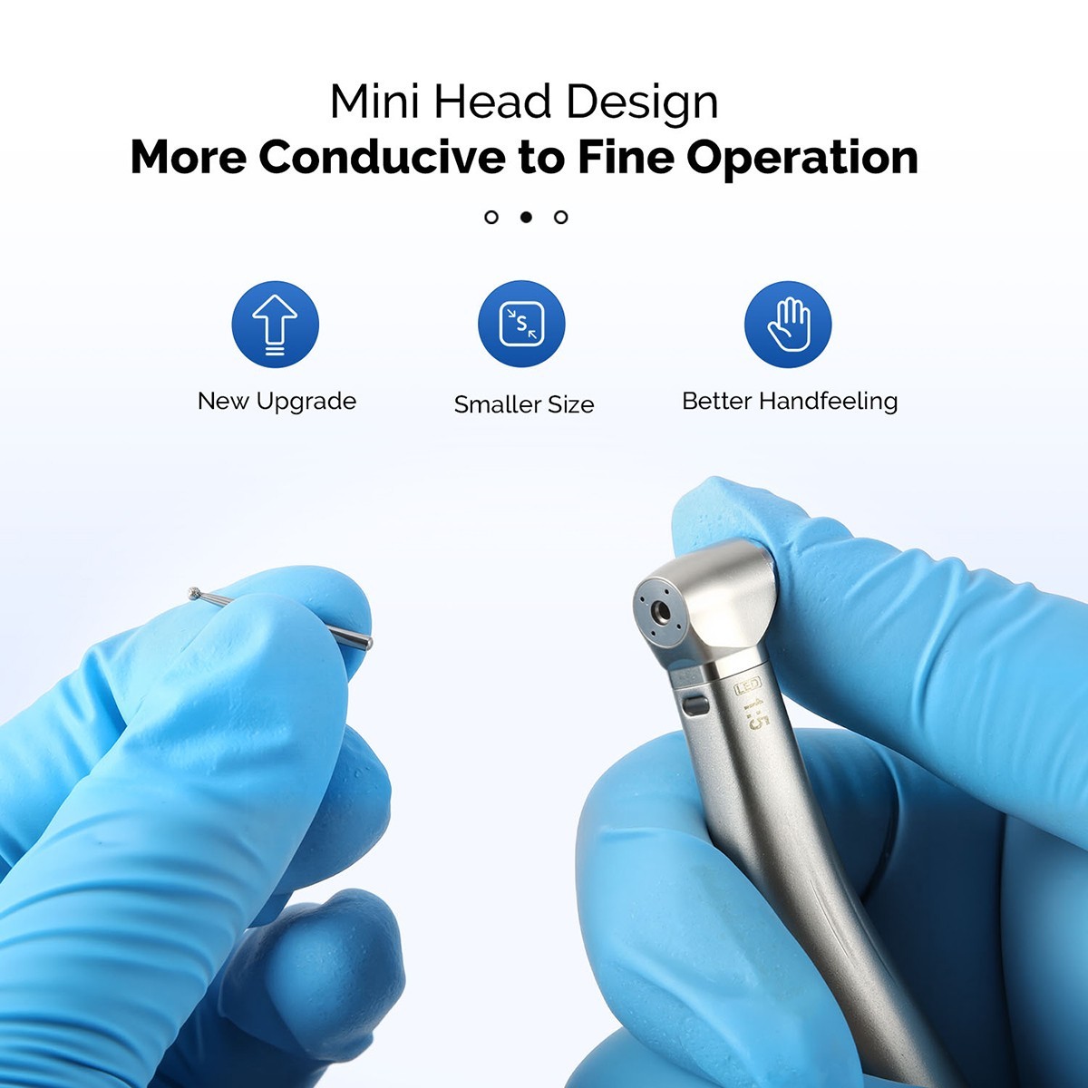 AZ Dental 1:1/1:5/16:1 Fiber Optic LED Contra Angle E-type Low Speed Handpiece