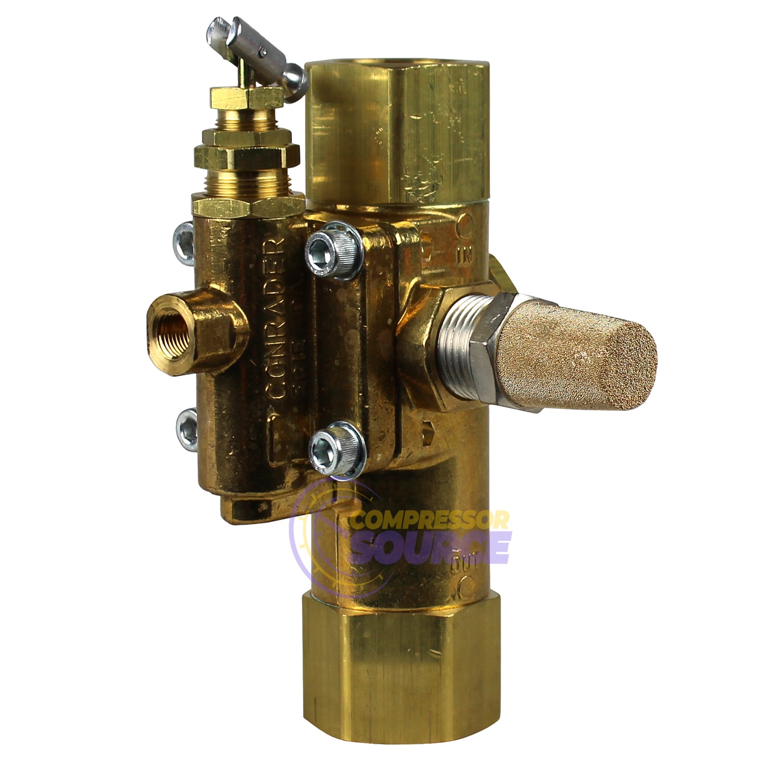 3/4″ Female Gas Compressor Pilot / Unloader Check Valve Combo 60CFM 145-175 PSI