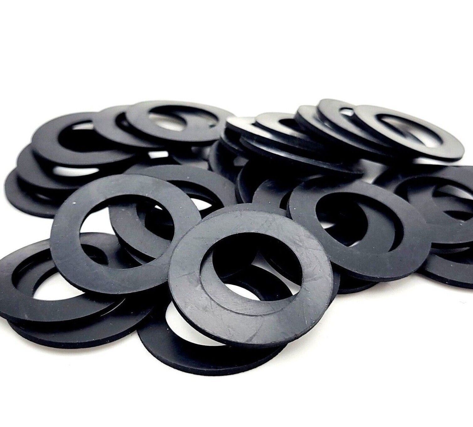 3/4″ ID Rubber Flat Washers 1 1/4″ OD 1/16″ Thick Heavy Duty Spacers EPDM .75 in