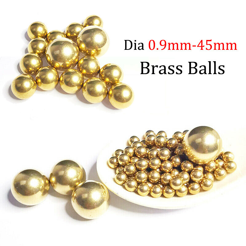 Solid Brass Bearing Precision Balls Dia 0.9mm-45mm Decorative Crafts Round Beads