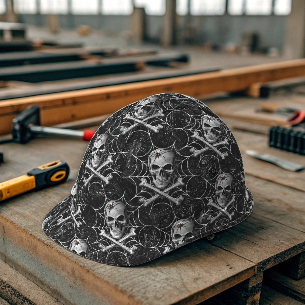 Black Widow Skulls 22 – 16″ x 48″ Hydrographic Film Hydro Dipping