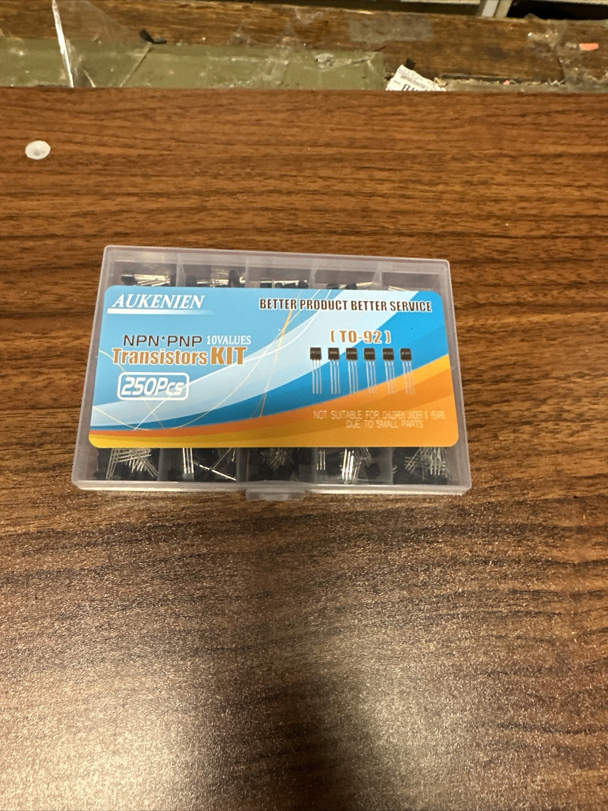 10Values 250 Pcs PNP NPN Power General Purpose Transistors Assortment Kit TO-92