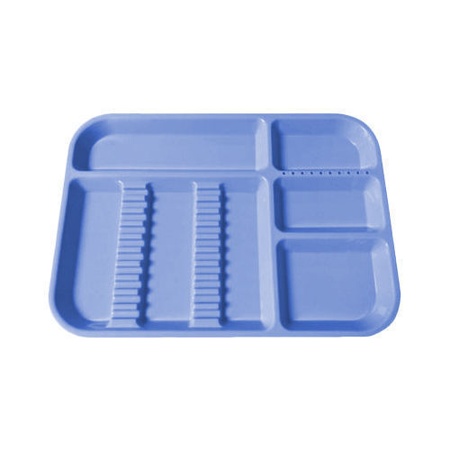 Dental Separate Autoclavable 135°C Divided Tray Plastic Set Up Trays 5 Color