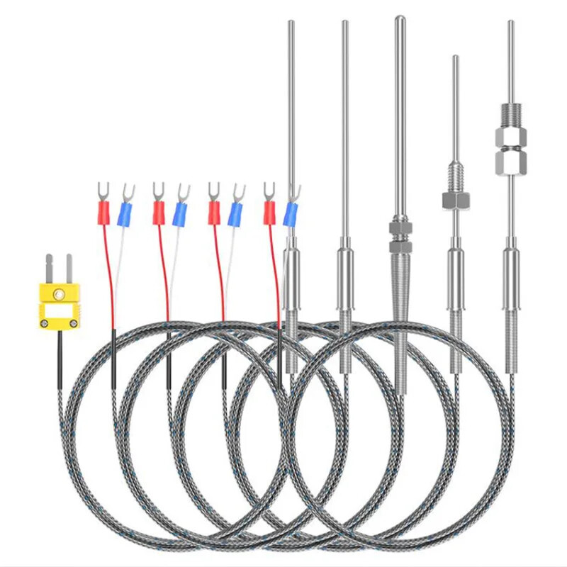Thermocouple Temperature Sensor Probe 1100 ℃ 1mm 1.5mm 2mm 3mm 4mm 5mm 6mm 8mm