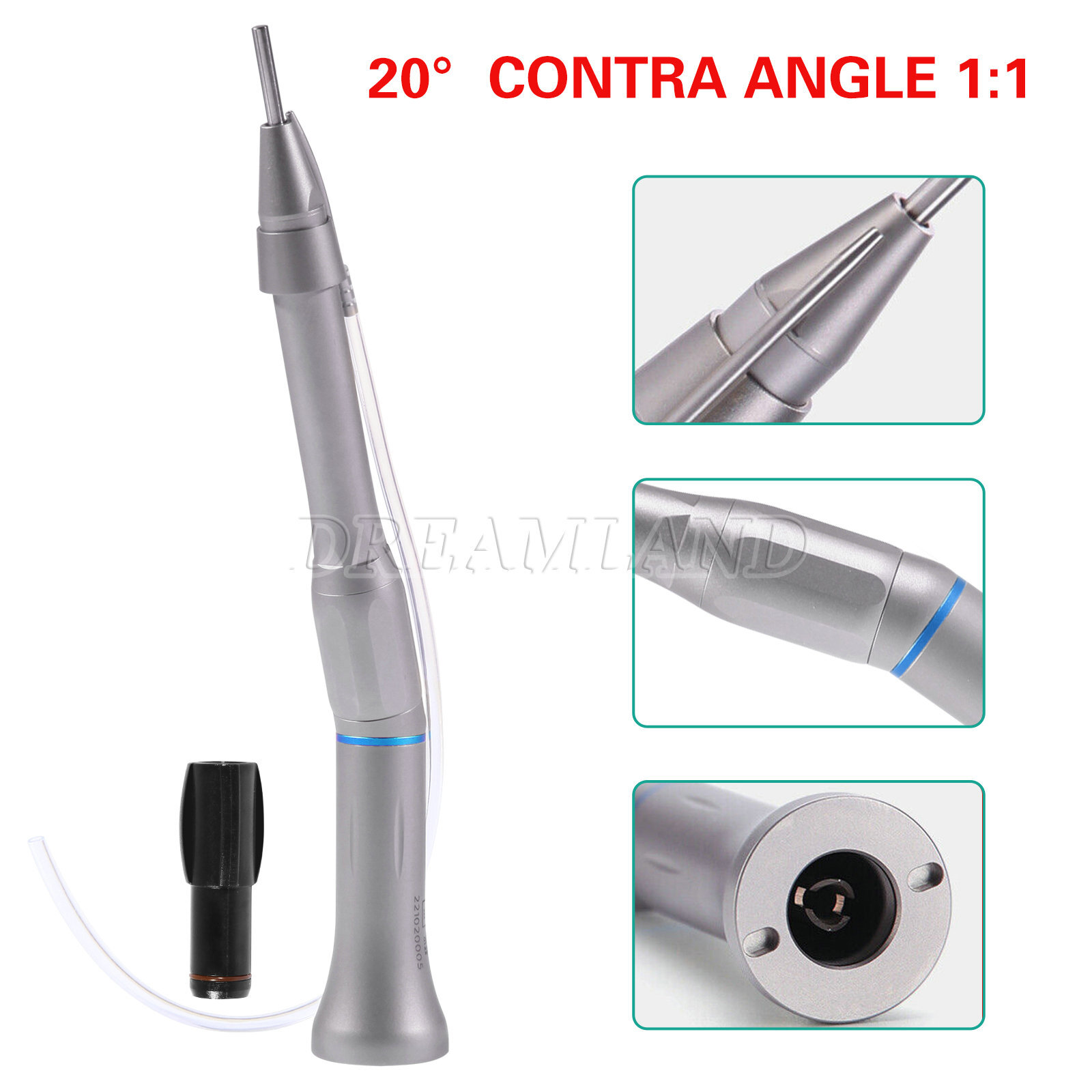 Dental 20 Degree Straight 1:1 Direct Drive Surgical Operation Contra Angle uk