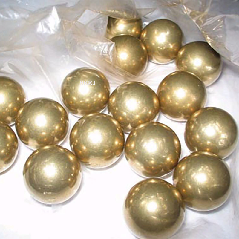 Brass Solid Bearing Balls Industrial High Precision Coppers Ball Dia 0.9mm~45mm