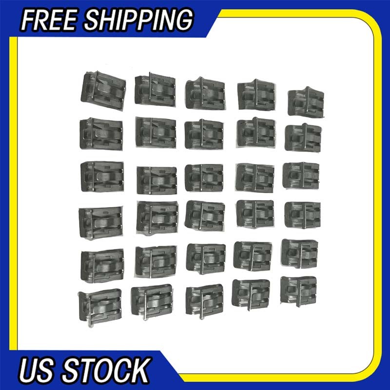 30Pcs For GM 94-17 Metal Retainer Moulding Trim Fastener Clips 15748479 11588650