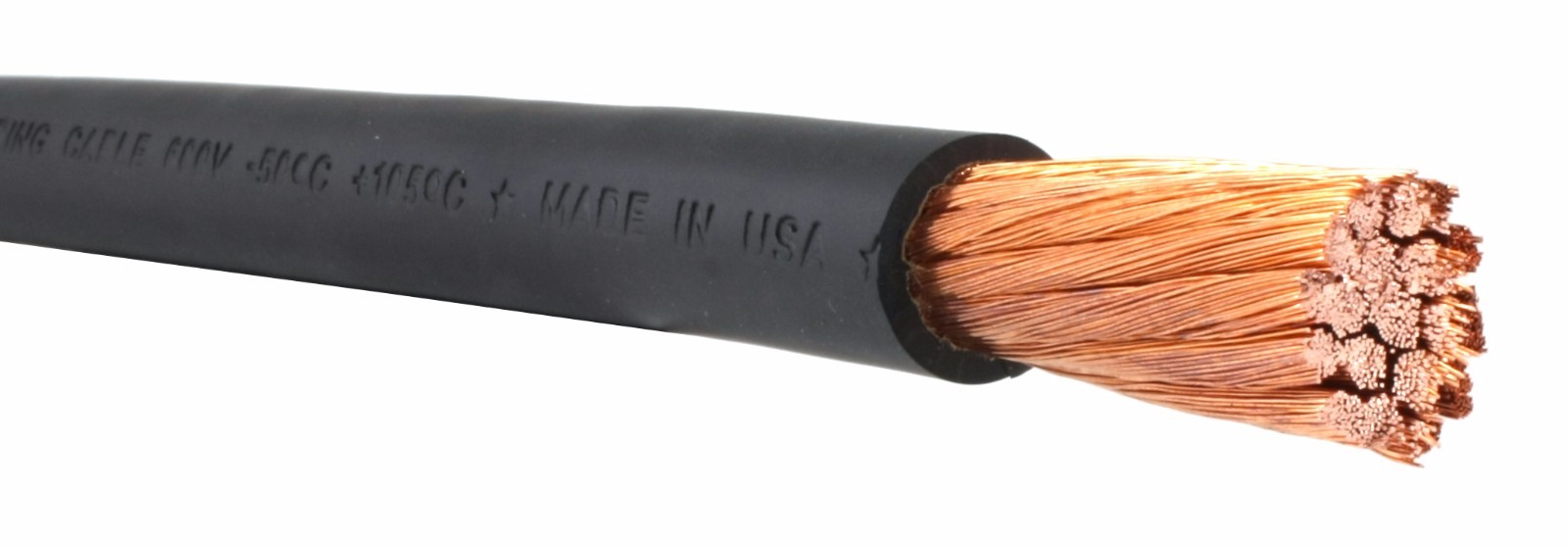 3/0 AWG Flex-A-Prene® Welding/Battery Cable – Black – Made in USA (40 FEET)