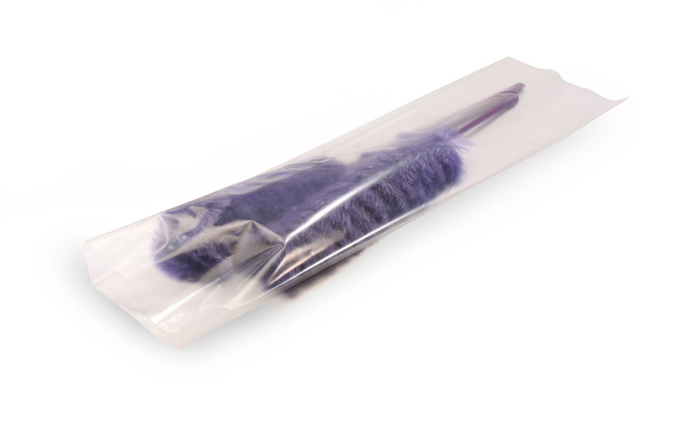 100 – 4×16″ Clear 1Mil Poly Bags Layflat Open Top Plastic Packaging Baggies LDPE