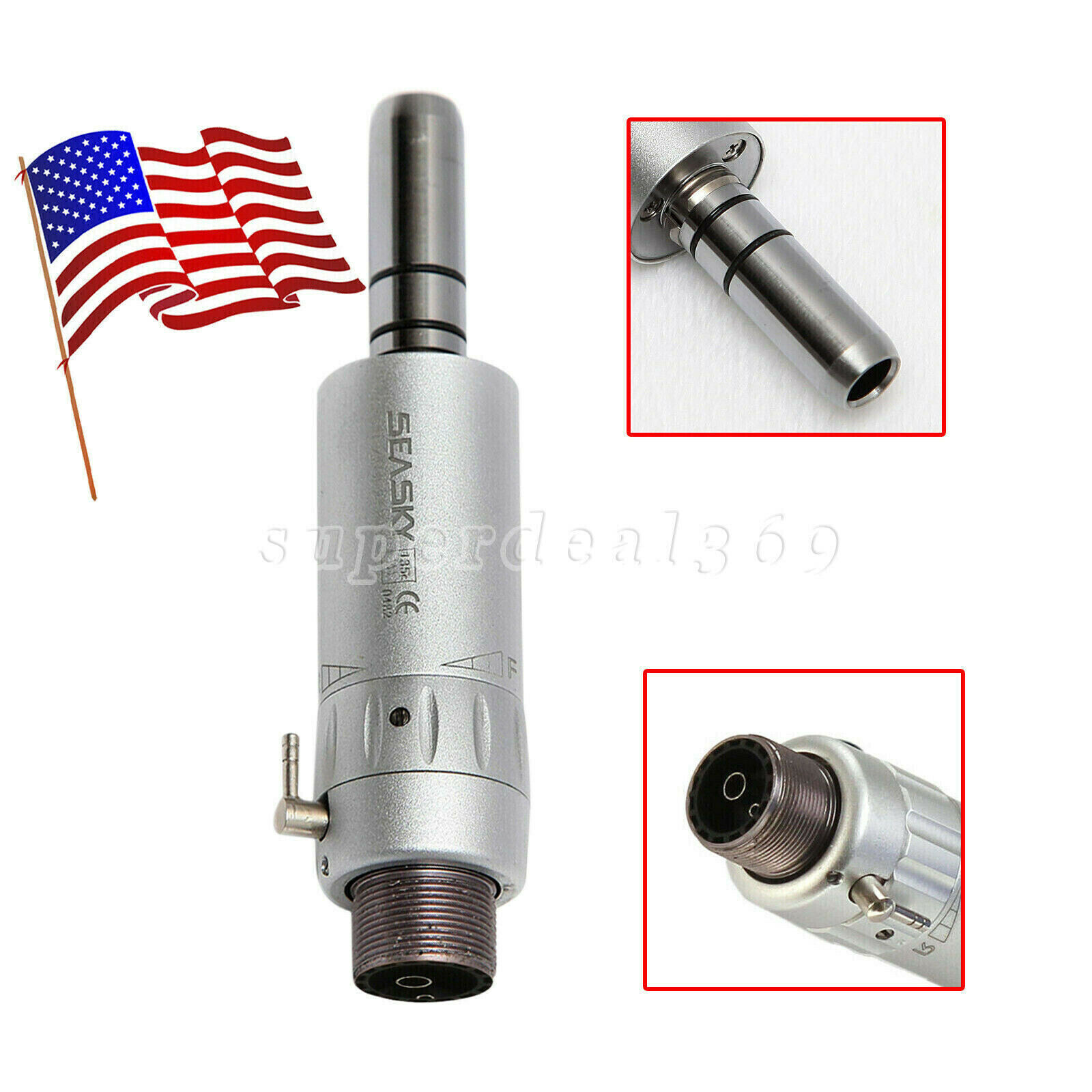 USA Dental Low Slow Speed E-Type Air Motor Handpiece 2 /4 holes NSK Style M4/B2