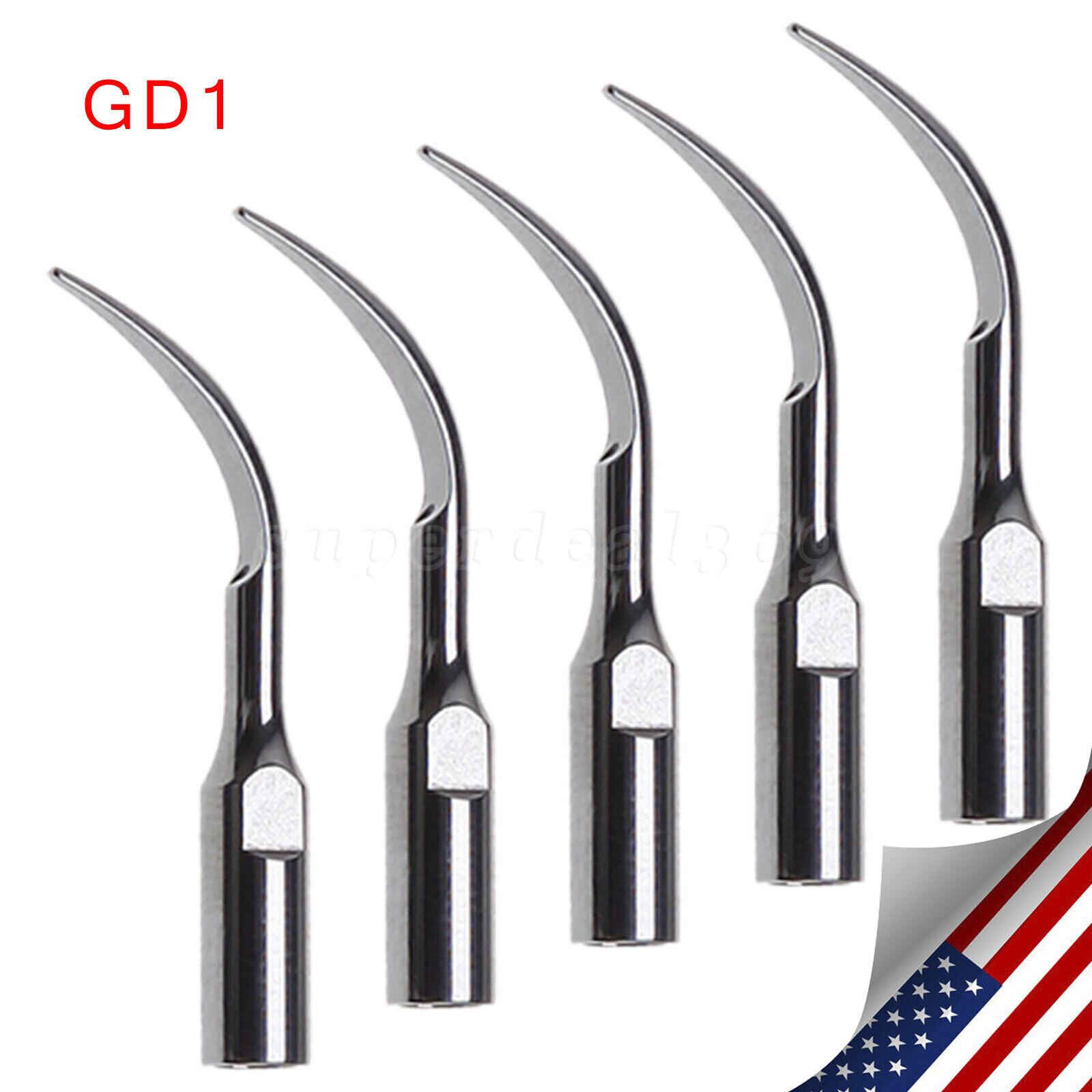 5*Dental Ultrasonic Scaler Tips Fit DTE SATELEC Handpiece Scaling Perio Tips st
