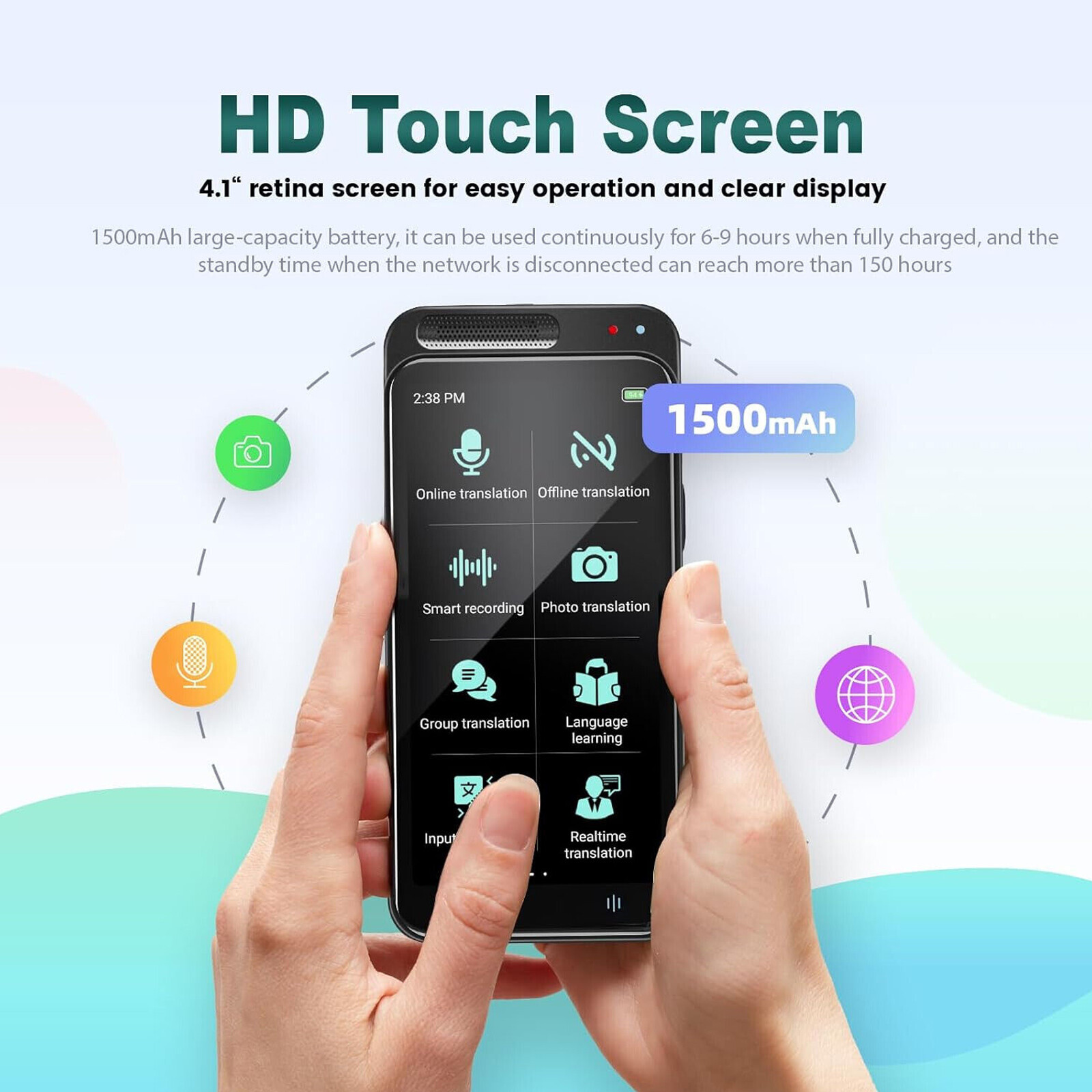 Z6 Language Translator Device, Two-Way offline Voice Interpreter